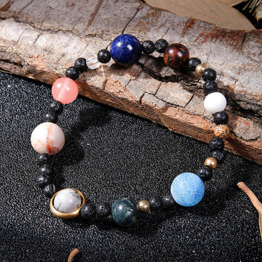The 9 Planets Solar System Beaded Bracelet-Your Soul Place